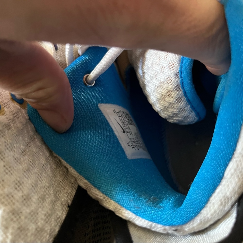 Men’s Nike Basketball Blue and White Shoes